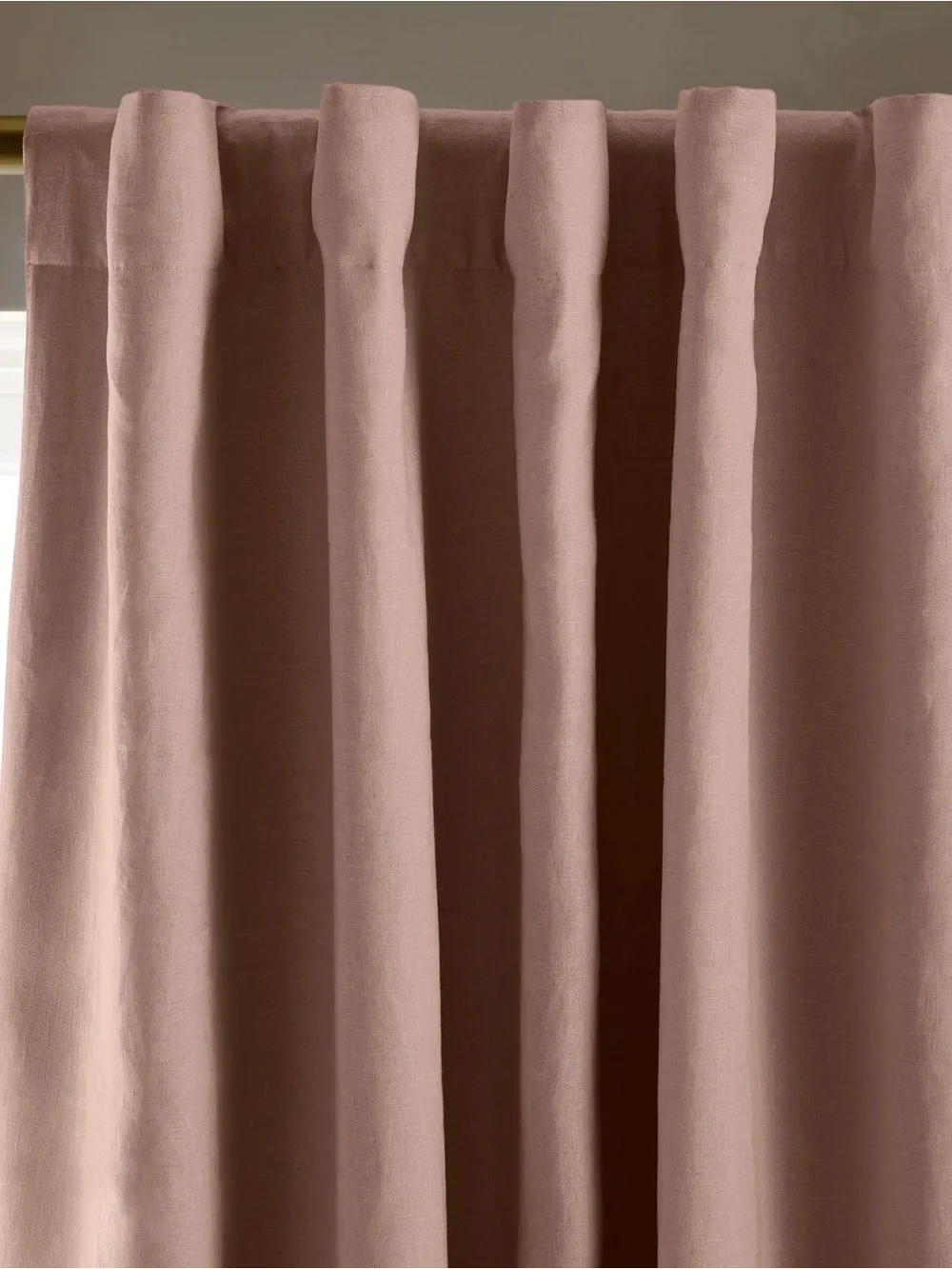 NWOT Quince 48x96 Rose Quartz Linen Blackout Drapery Panel - Retail $102